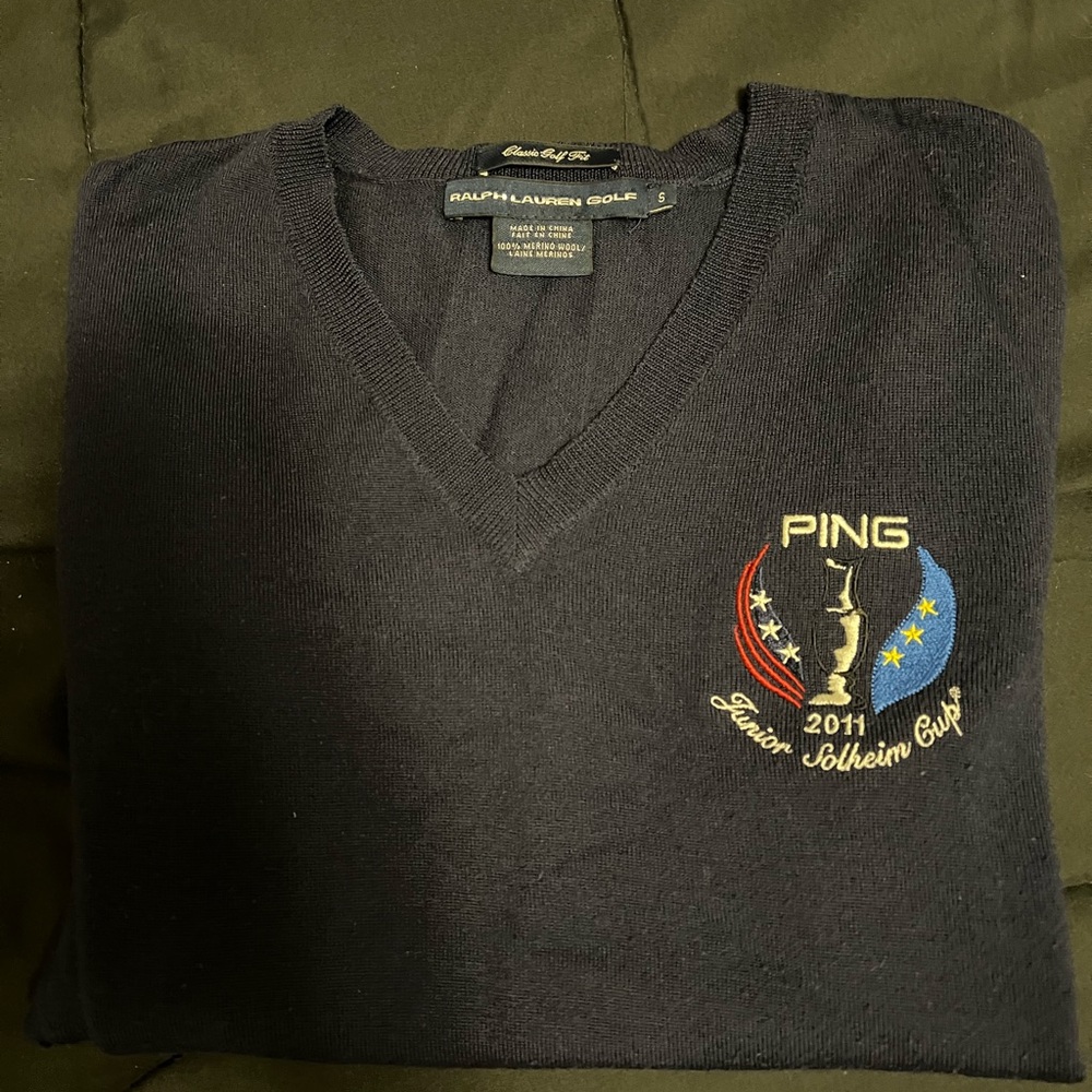 Navy PING Golf Sweater - lightweight